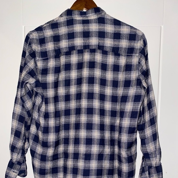 Madewell Check Plaid Flannel Shirt Women XS Outdoor Farm Chore Utility Work - Picture 3 of 6